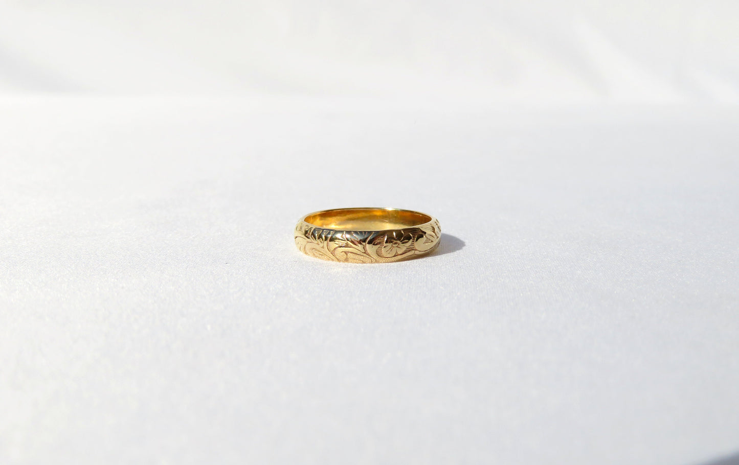 Floral Band - 14k Gold Filled or Sterling Silver