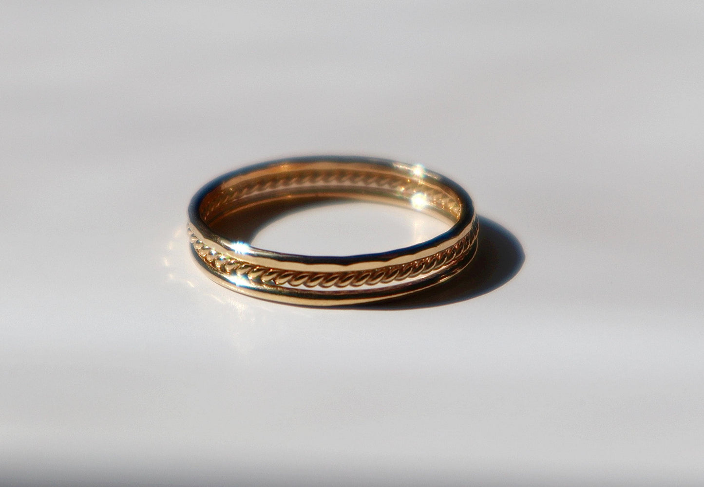 Stacking Ring Set of 3 - 14k Gold Filled or Sterling Silver