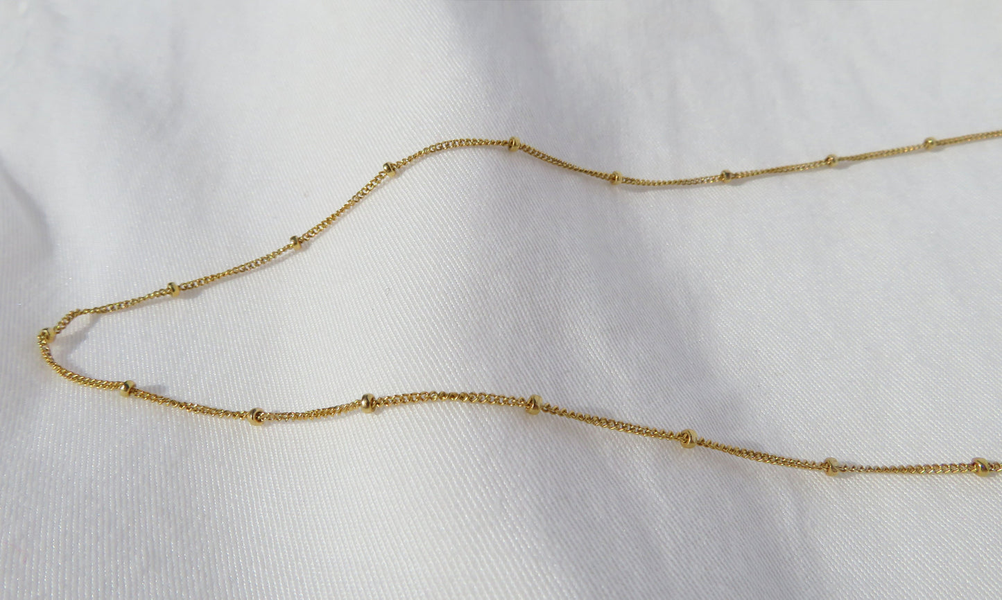 14k Gold Filled Bead Necklace