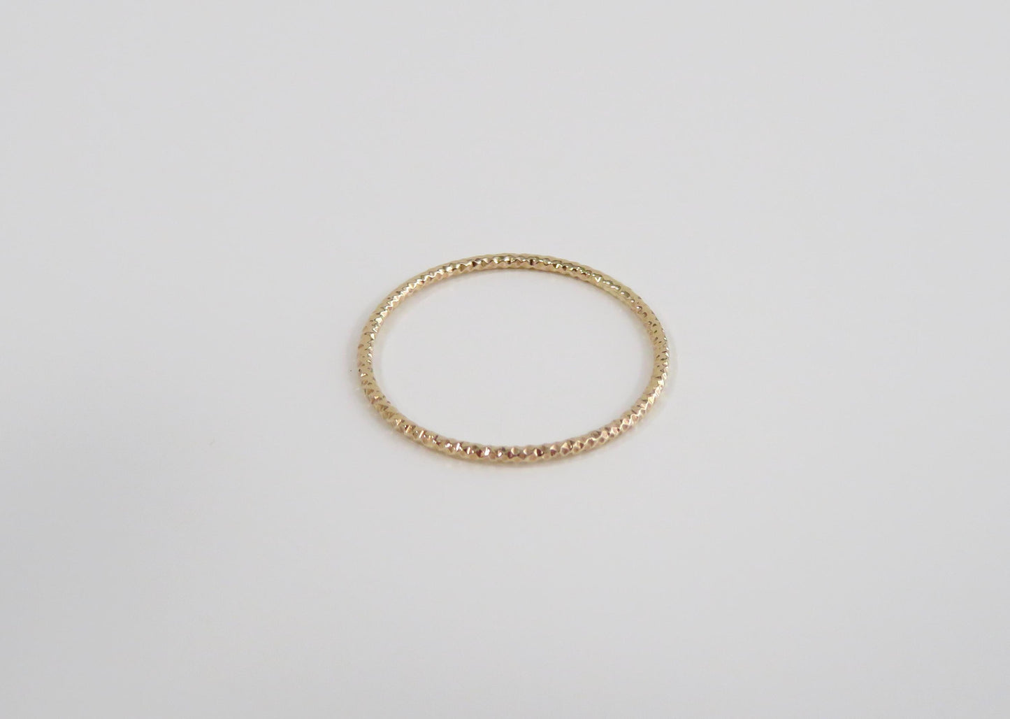 14k Yellow Gold Sparkle Ring