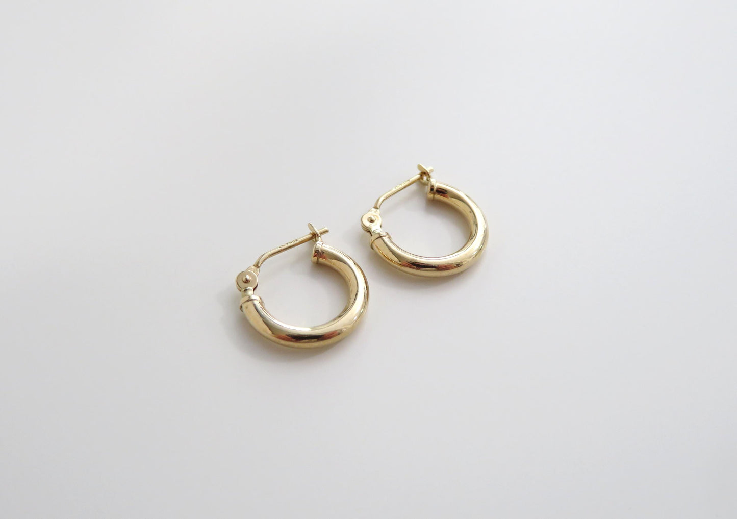 14k Yellow Gold - Small Hoops