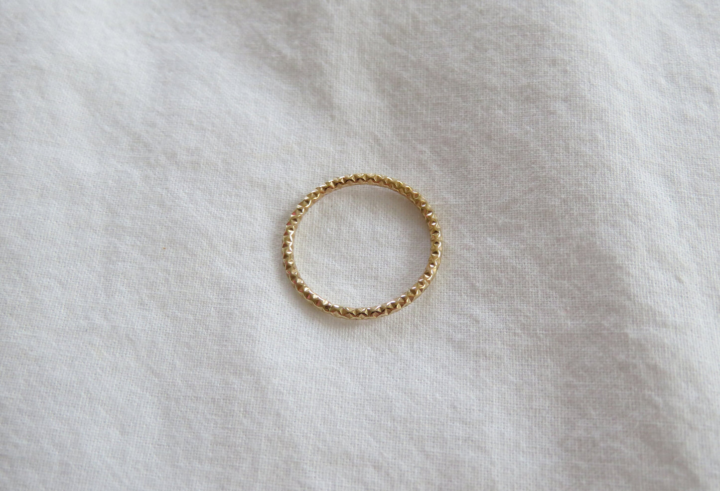 Faceted Stacking Ring