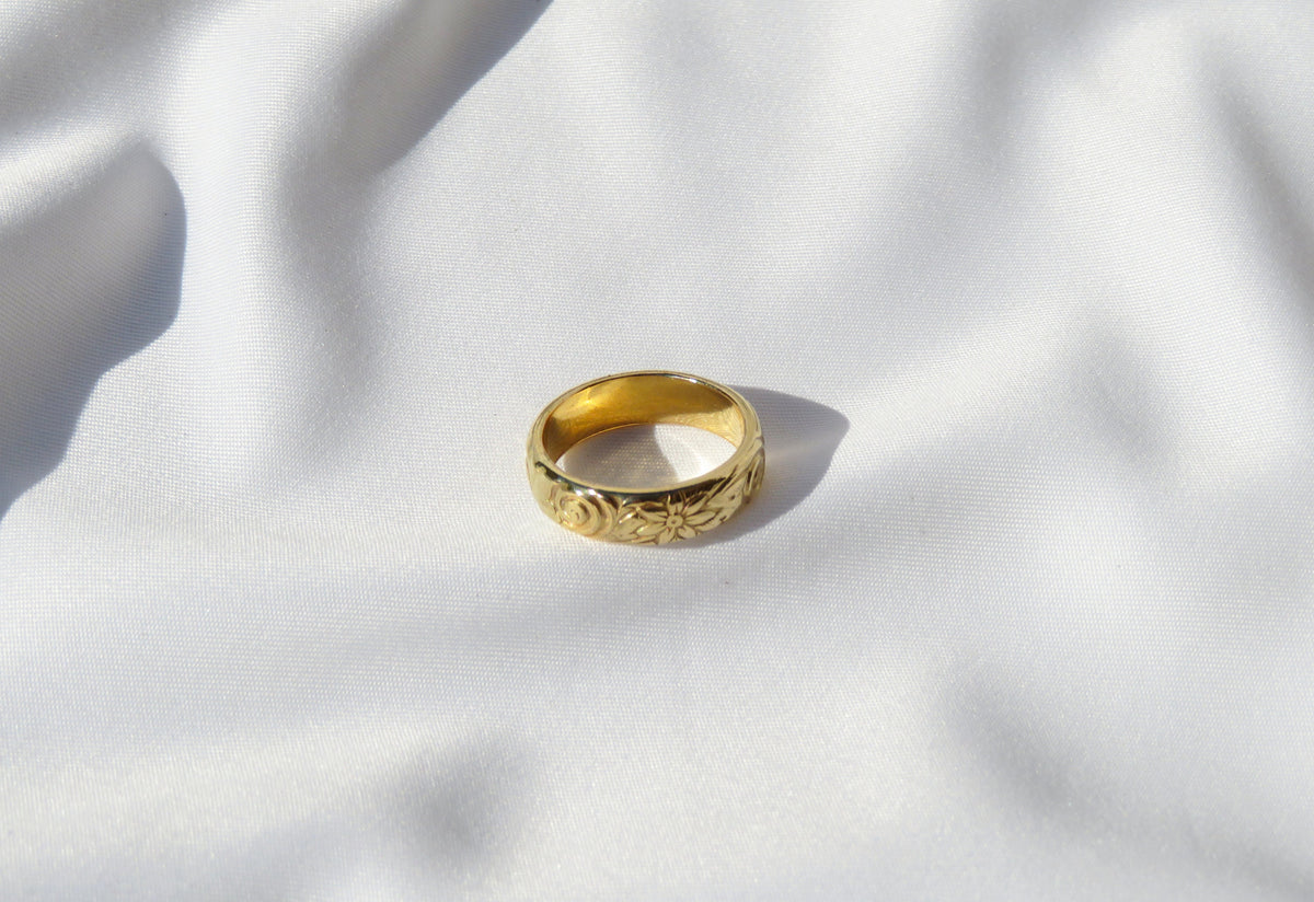 Thick Floral Band 5mm