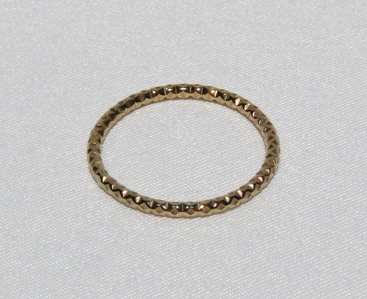 Faceted Stacking Ring