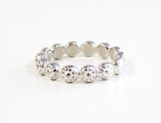 Sterling Silver Floral Ring .925