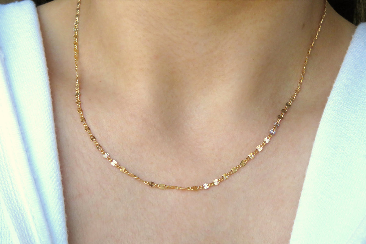 Dainty Sparkle Chain Necklace
