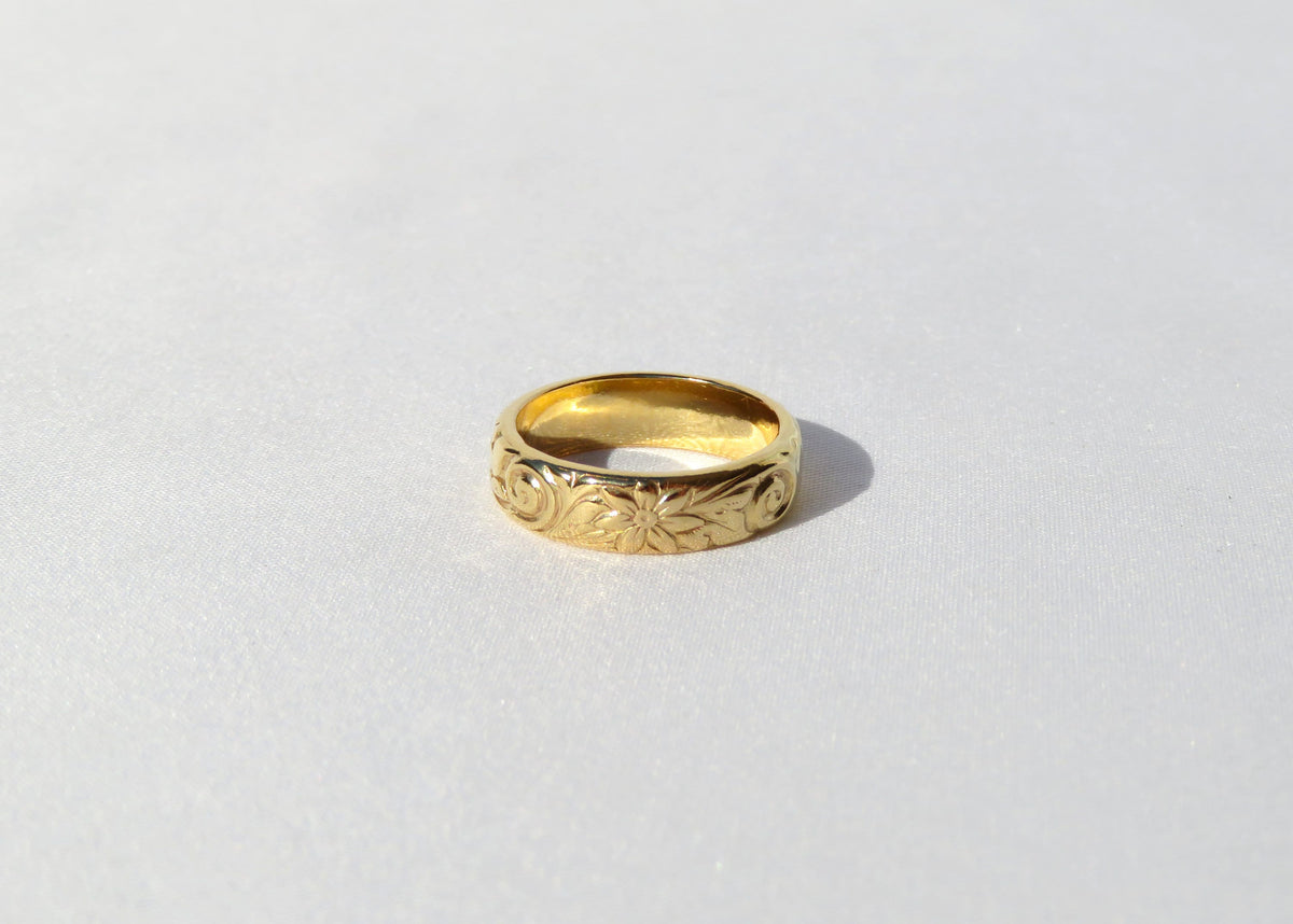 Thick Floral Band 5mm