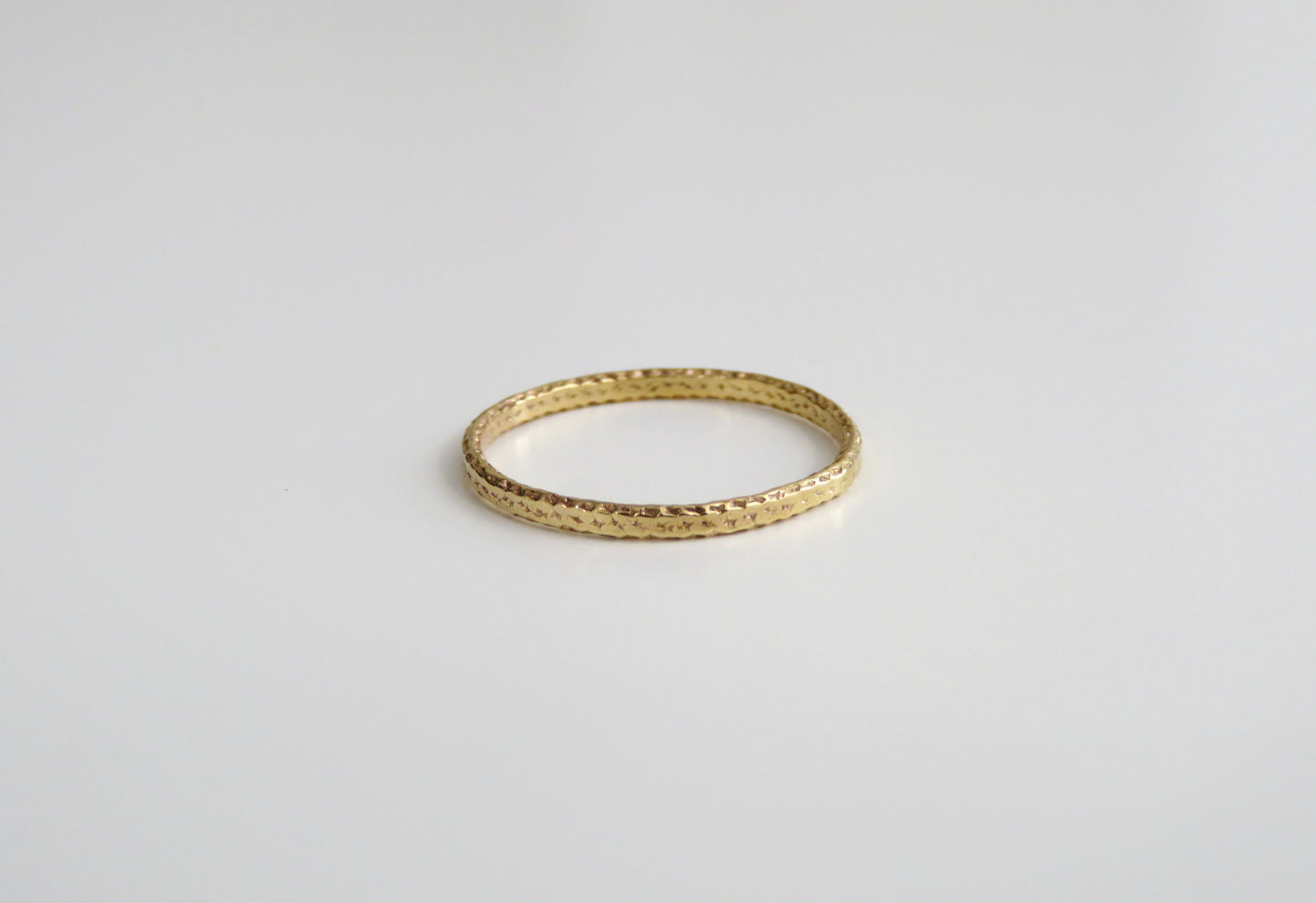14k Gold Filled Thin Flat Sparkle Ring