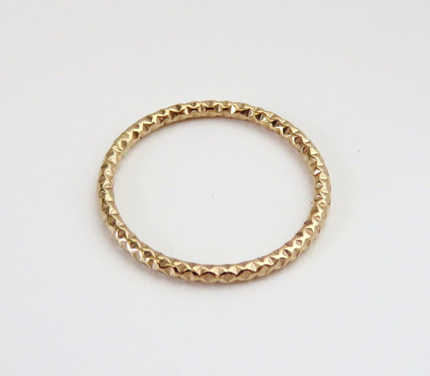 Faceted Stacking Ring