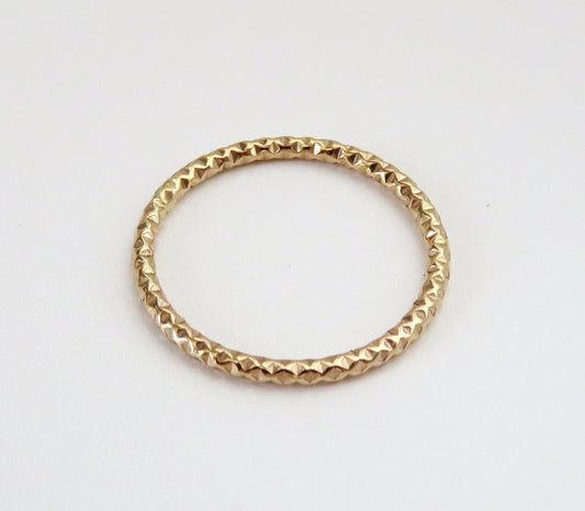 Faceted Stacking Ring