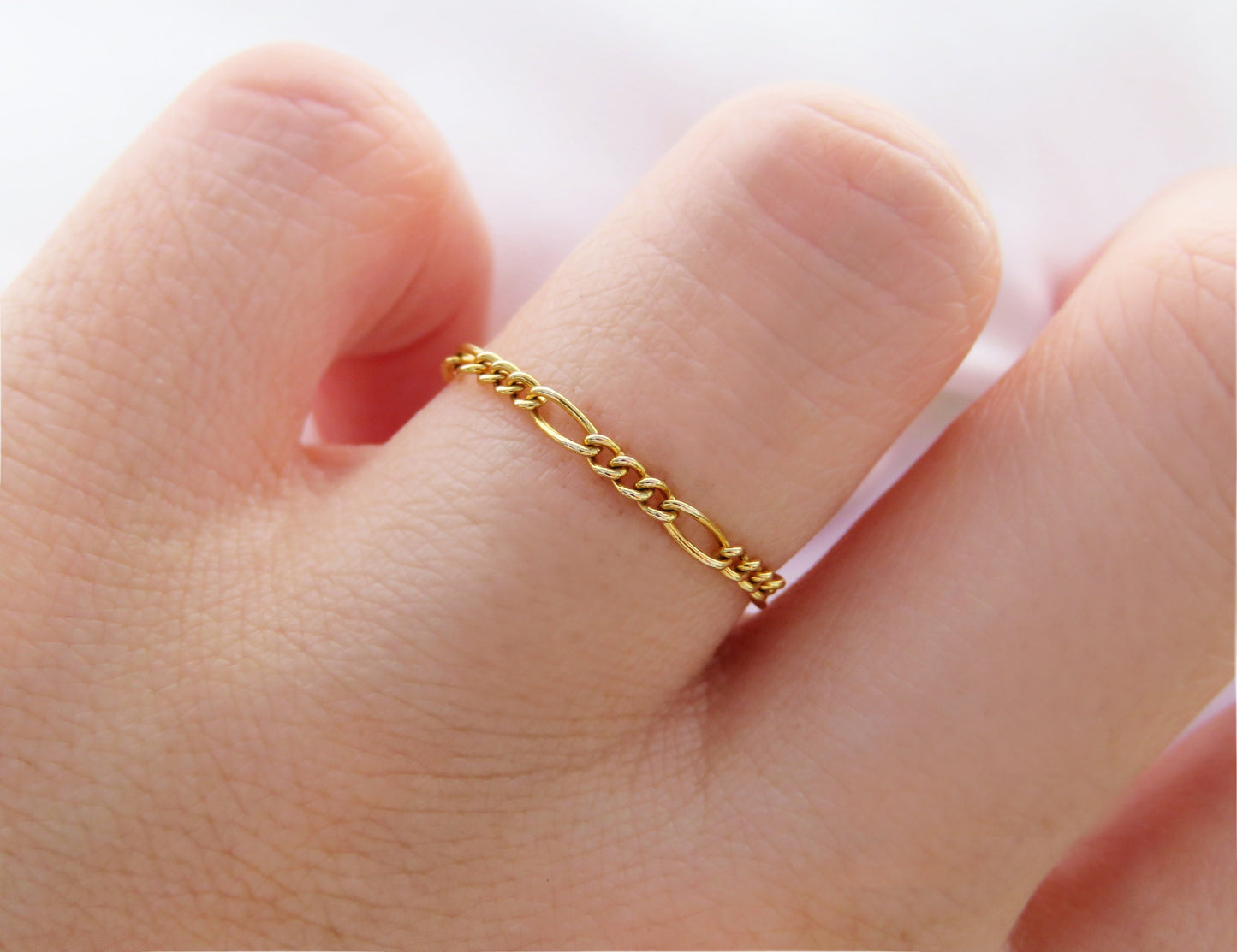 Gold Filled Figaro Chain Ring