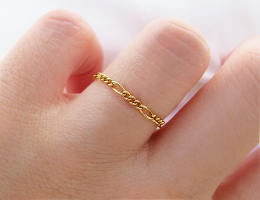 Gold Filled Figaro Chain Ring
