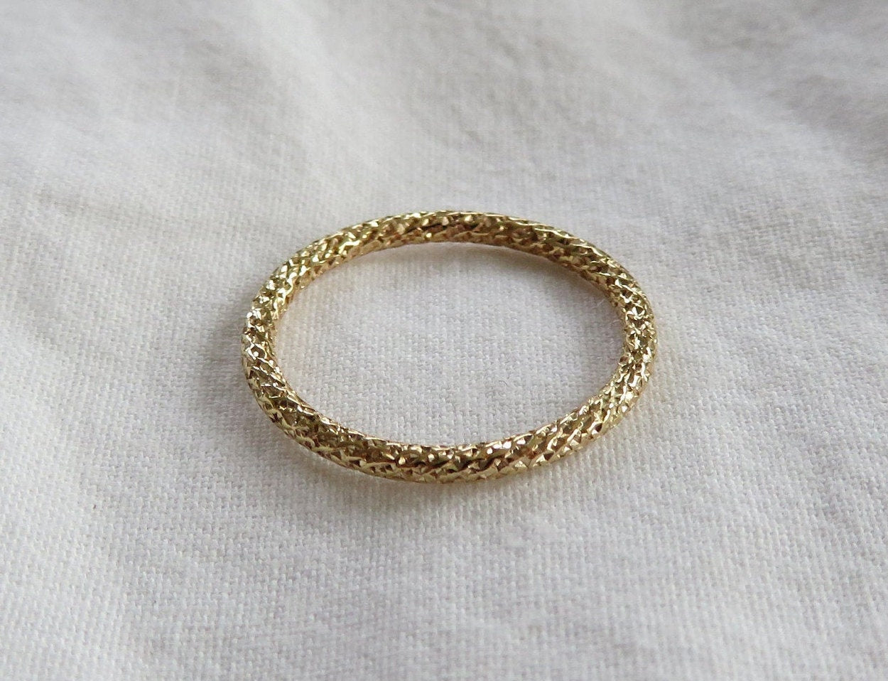 14k Gold Filled Sparkle Ring 1.8mm