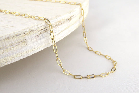 Dainty Paperclip Necklace