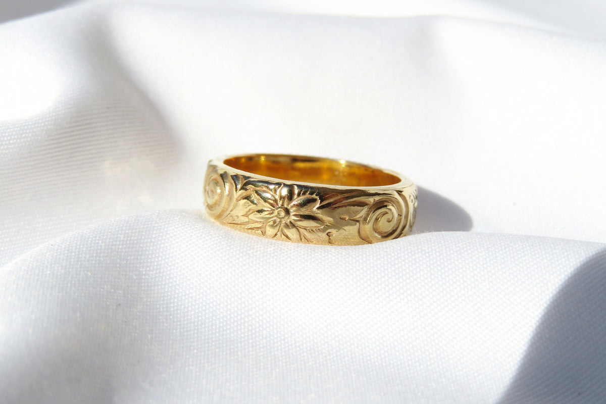 Thick Floral Band 5mm