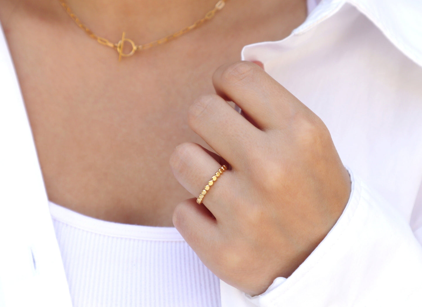 14k Gold Filled Bead Ring 2.5mm