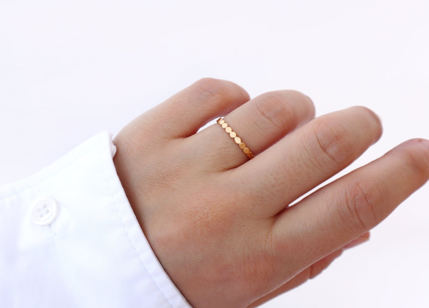 14k Gold Filled Flat Bead Ring 2.2mm