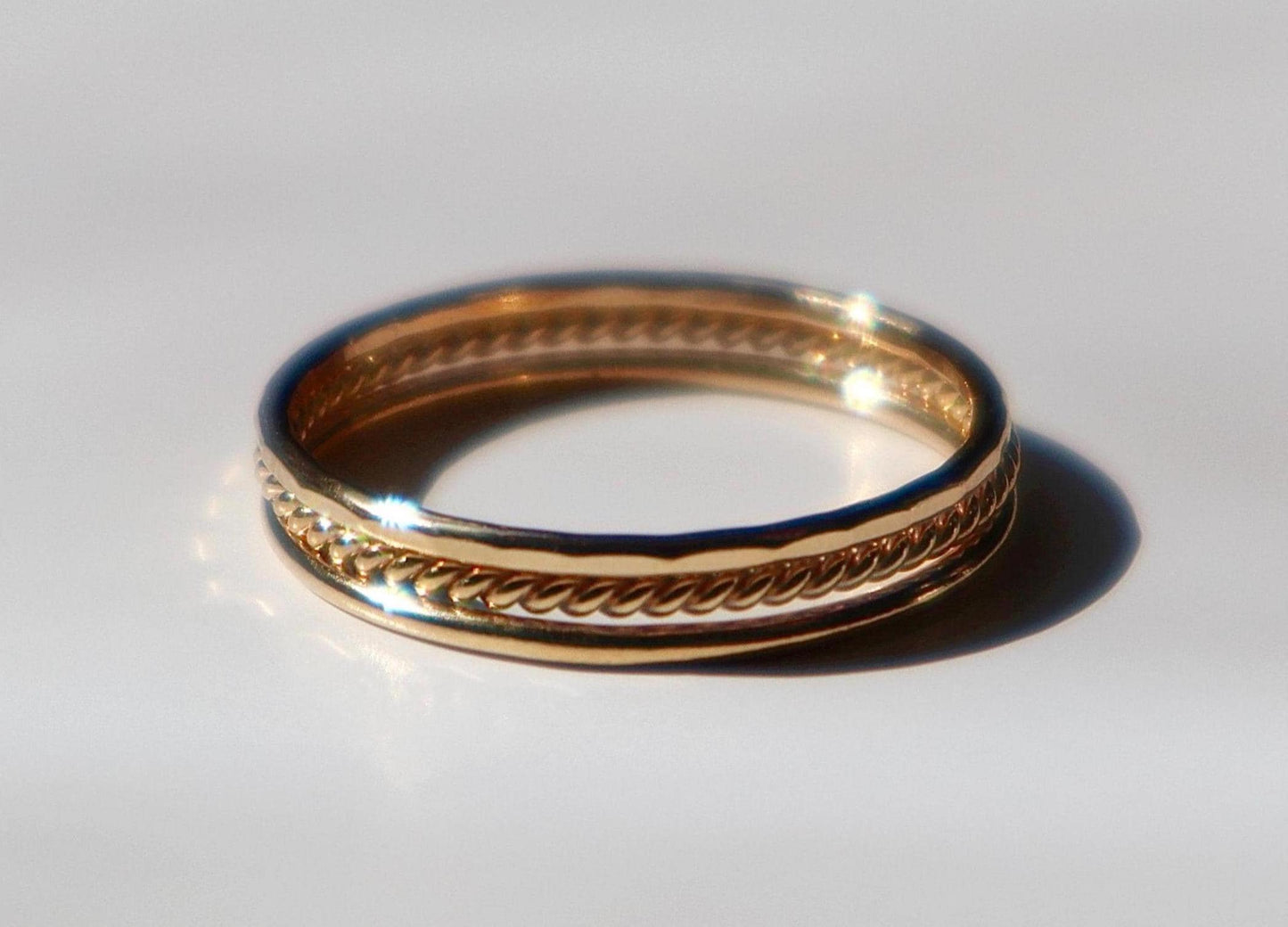 Stacking Ring Set of 3 - 14k Gold Filled or Sterling Silver