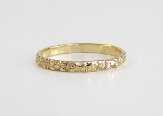 14k Yellow Gold - Pattern Band One 2.2mm