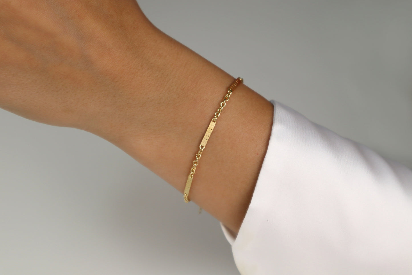 Flat Cable Chain Bracelet