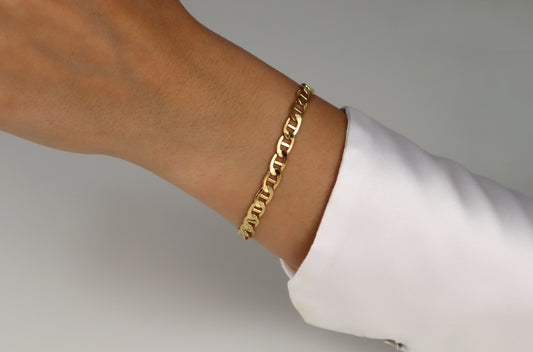 Wide Anchor Chain Bracelet