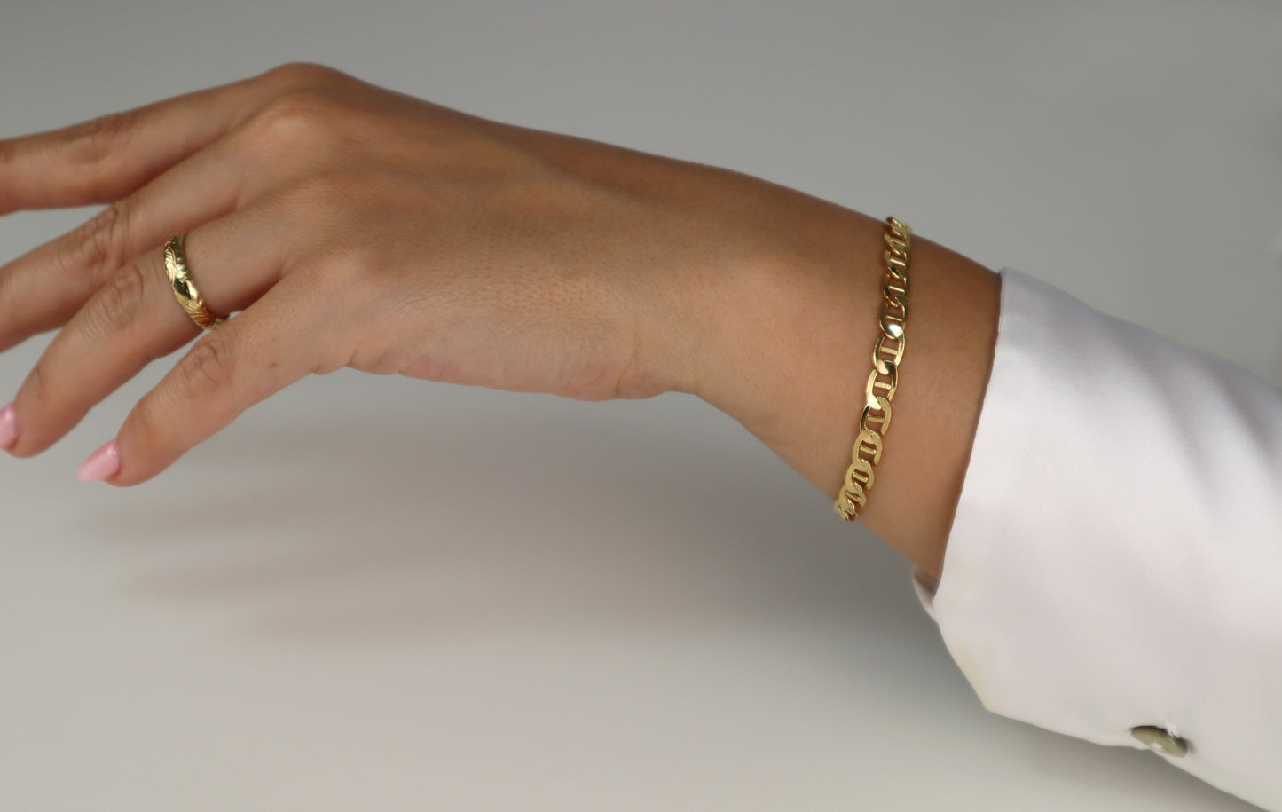 Wide Anchor Chain Bracelet