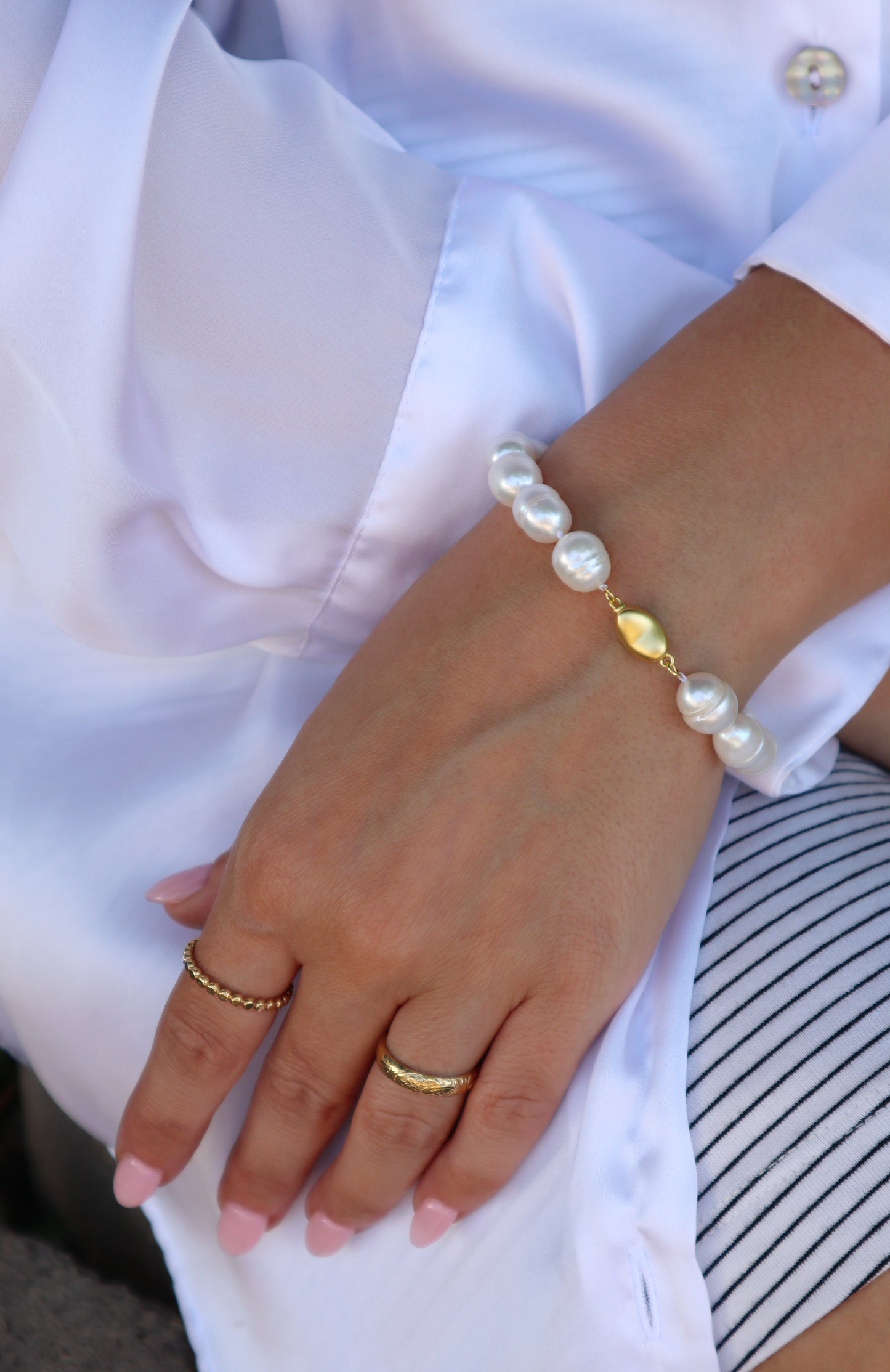 Chunky Pearl Bracelet