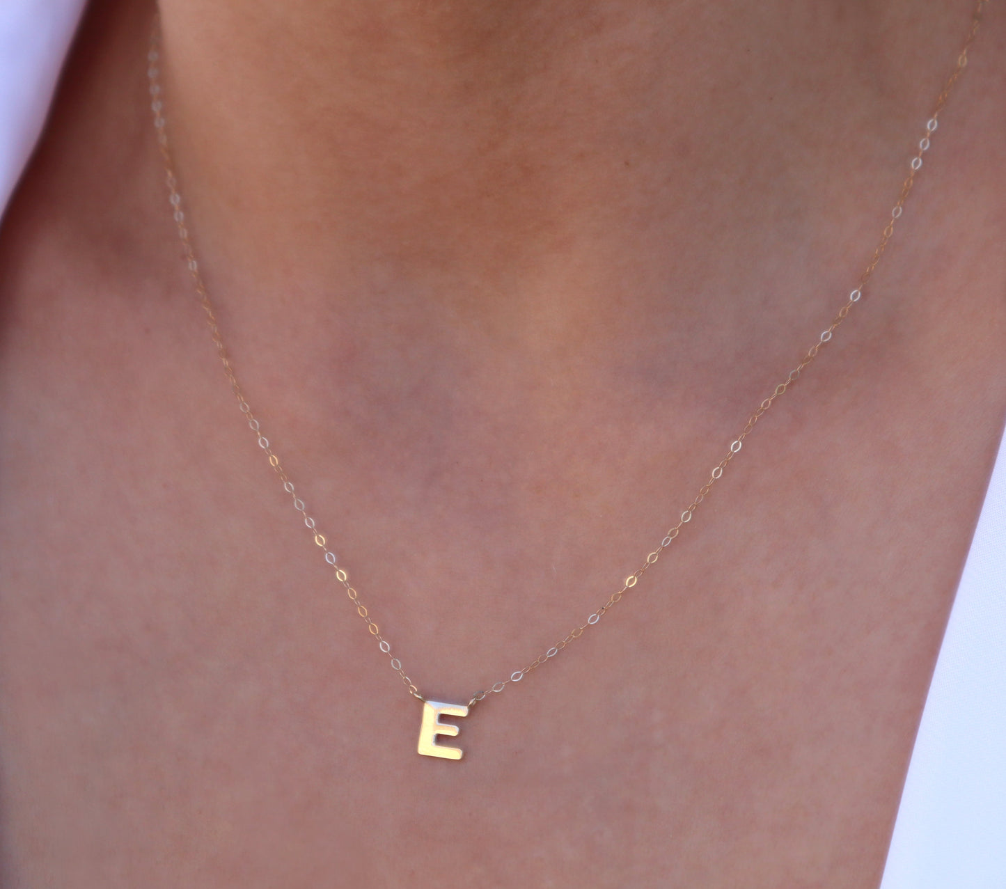 14k Yellow Gold Letter Necklace
