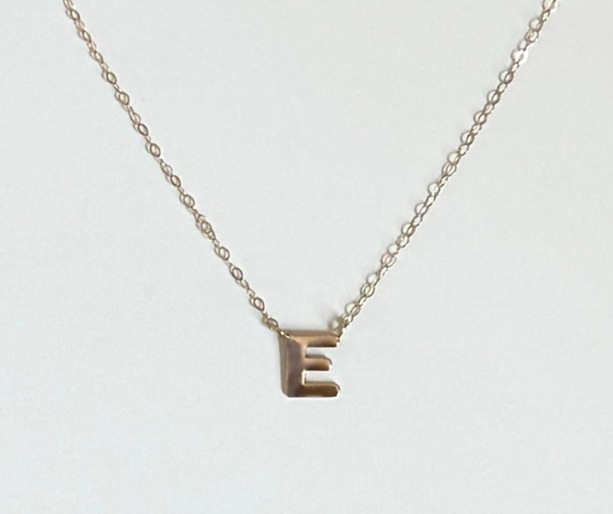 14k Yellow Gold Letter Necklace