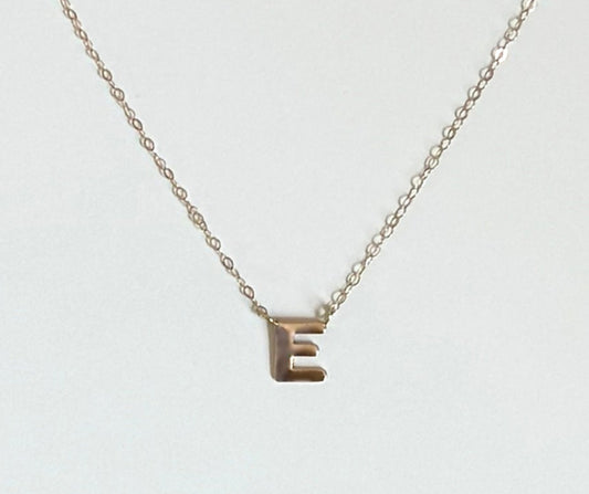 14k Yellow Gold Letter Necklace