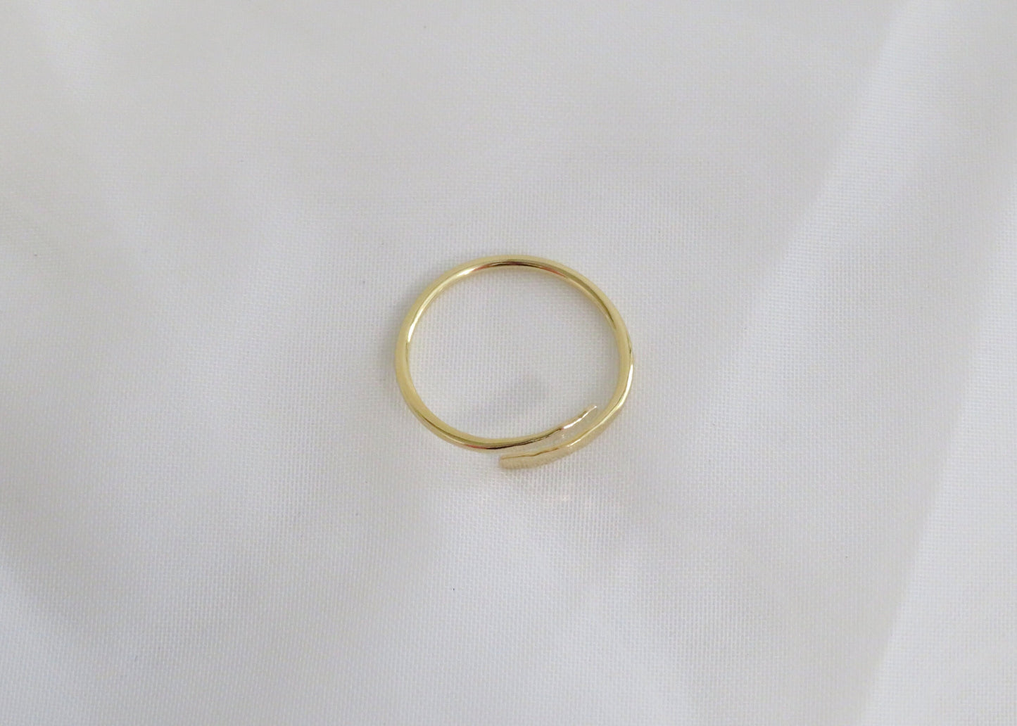 Hammered Wrap Ring - 14k Gold Filled or Sterling Silver