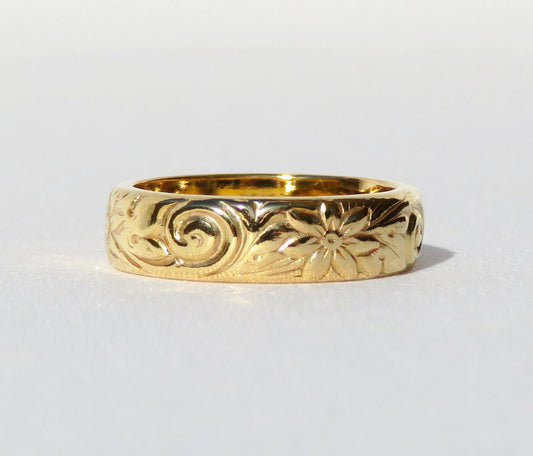 Thick Floral Band 5mm