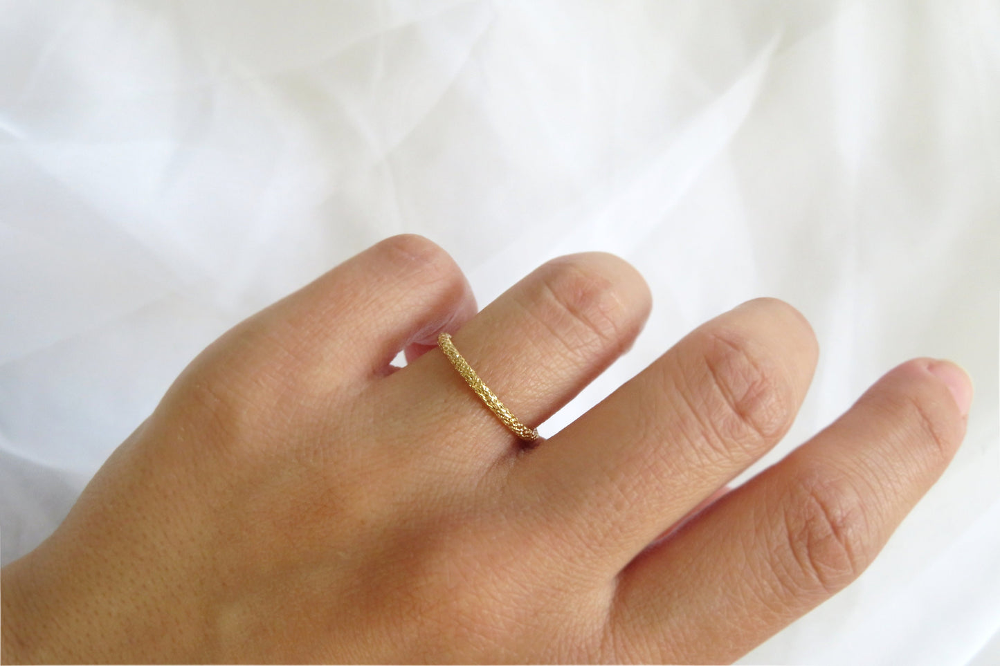 14k Gold Filled Sparkle Ring 1.8mm