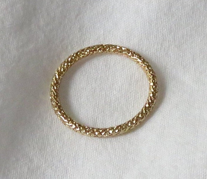 14k Gold Filled Sparkle Ring 1.8mm