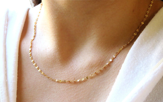 Dainty Sparkle Chain Necklace