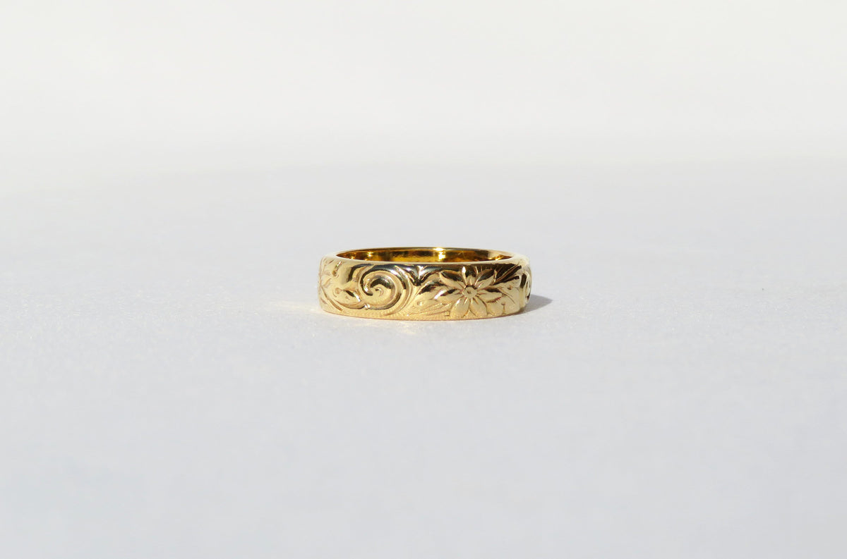 Thick Floral Band 5mm