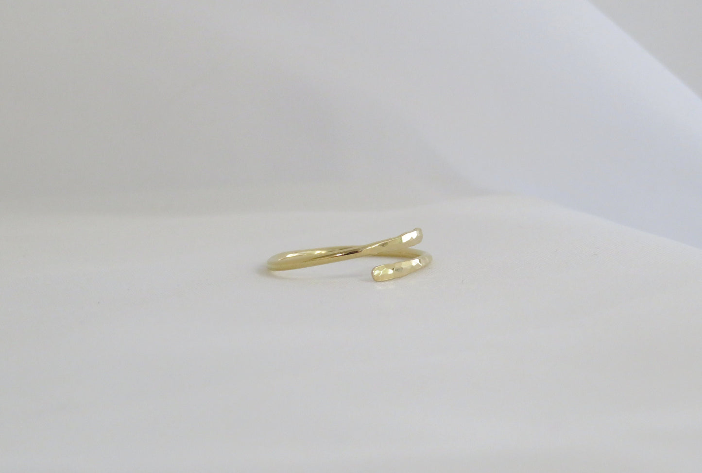 Hammered Wrap Ring - 14k Gold Filled or Sterling Silver