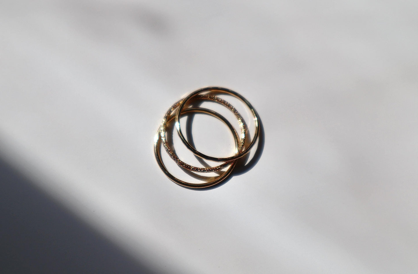 Stacking Ring Set of 3 - 14k Gold Filled or Sterling Silver