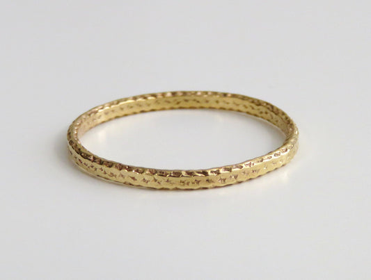 14k Gold Filled Thin Flat Sparkle Ring