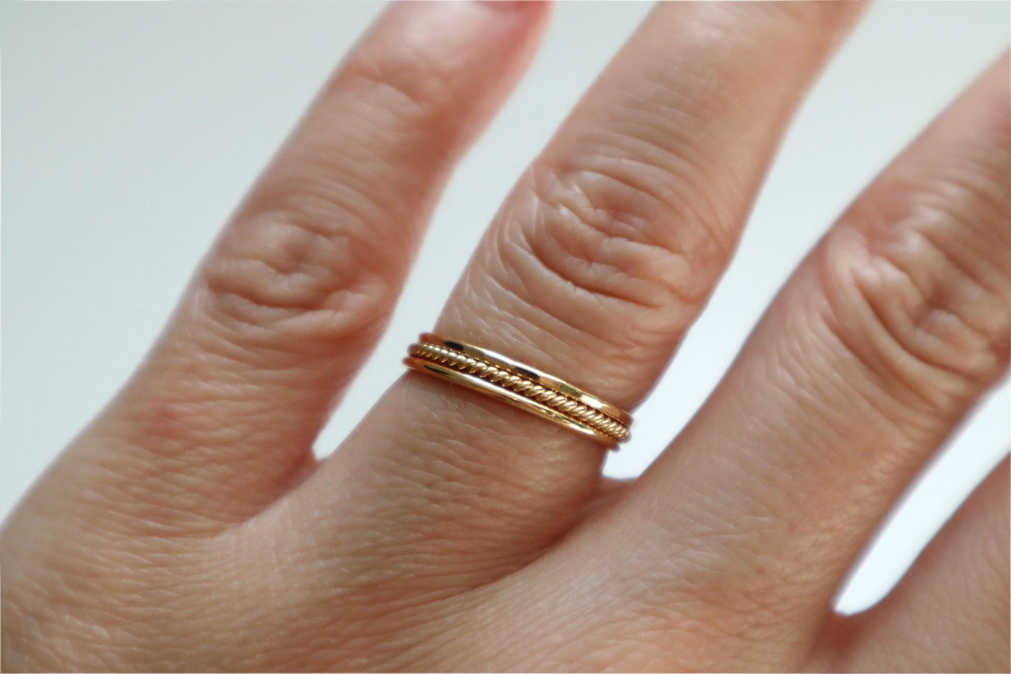 Stacking Ring Set of 3 - 14k Gold Filled or Sterling Silver